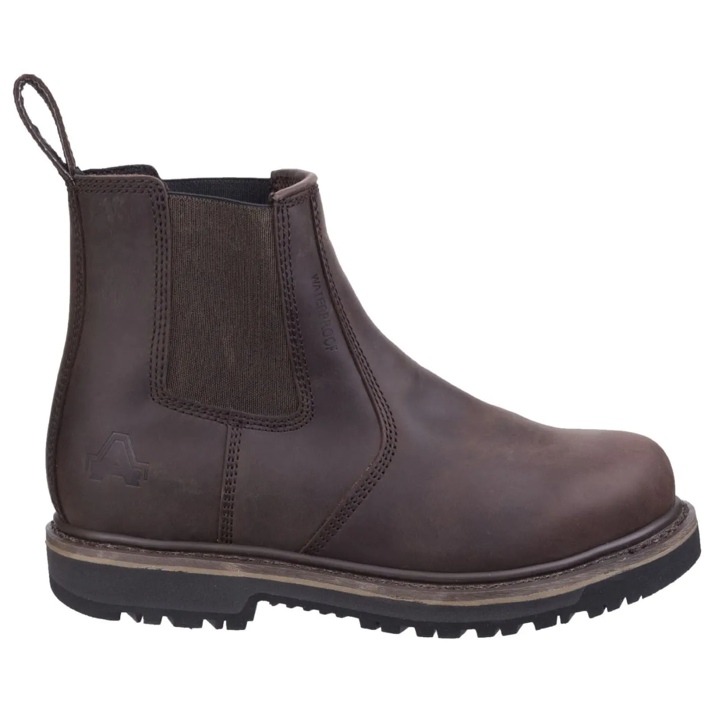 Amblers Carlisle Brown Mens Full grain water resistant Leather Boots
