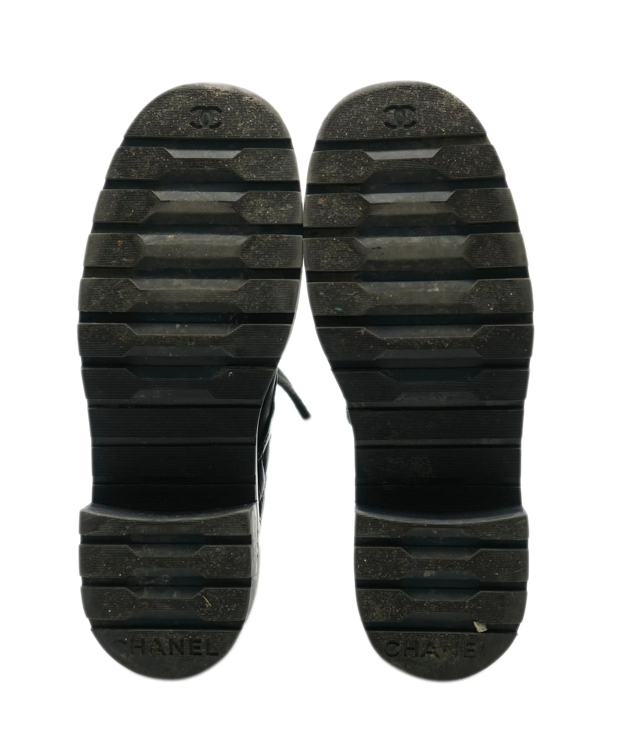 Chanel quilted black boots size 39.5 - AJC0441