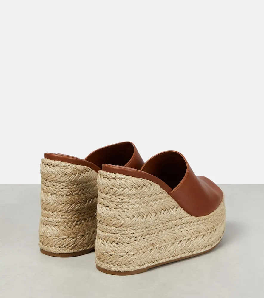 Christian Louboutin Ariella Zeppa leather espadrille wedges