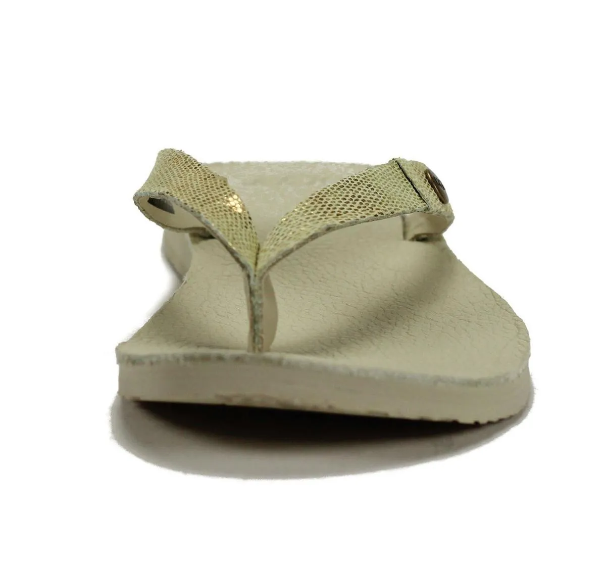 UGG Australia Ally Lizard Blank Canvas Sandal White