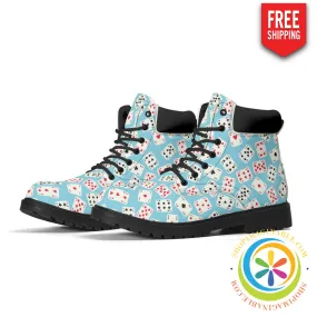 Women's Alice in Wonderland Cards Inspired Boots